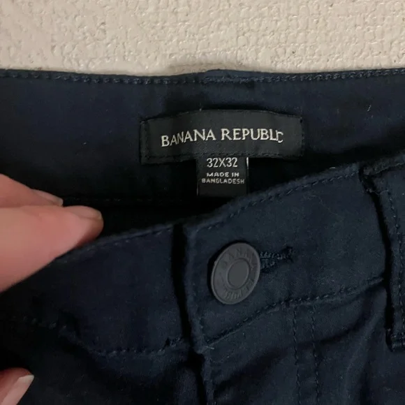 Banana Republic NWT Men's‎ 5 Pocket Chino Straight Leg Navy Pants- Size 32/32